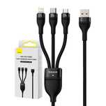 Kabel Usb 3W1 Baseus 100W Do Lightning, Usb-C I Microusb 1.2M