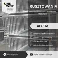 Rusztowania Ramowe plettac  - zestaw pow. rob. 126 m2 /wys. rob. 6m