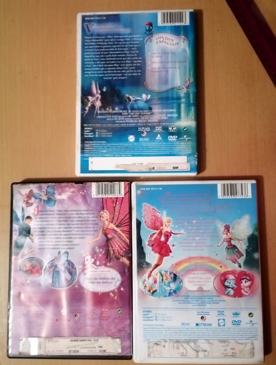 DVD filmes BARBIE e outros