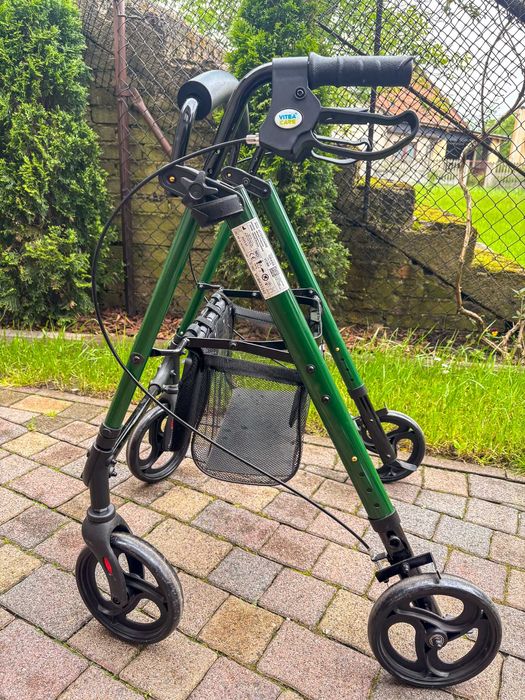 Chodzik rollator aluminiowy – balkonik rehabilitacyjny z siedziskiem