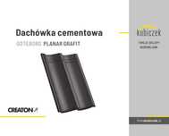 Dachówka cementowa - CREATON Göteborg Grafit - jak BRAAS Bałtycka