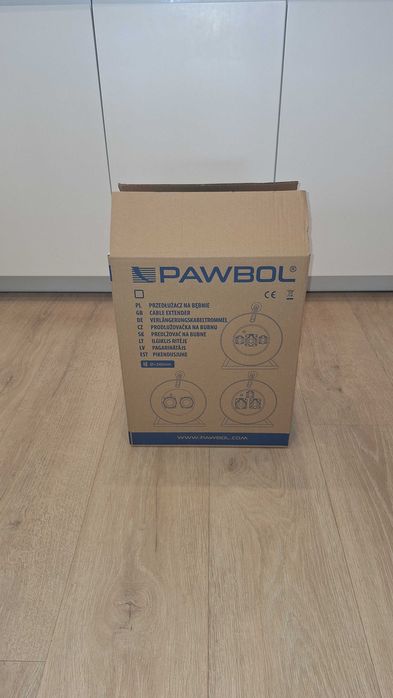 Przedłużacz bębnowy budowlany gruby Pawbol 50m 3x2,5