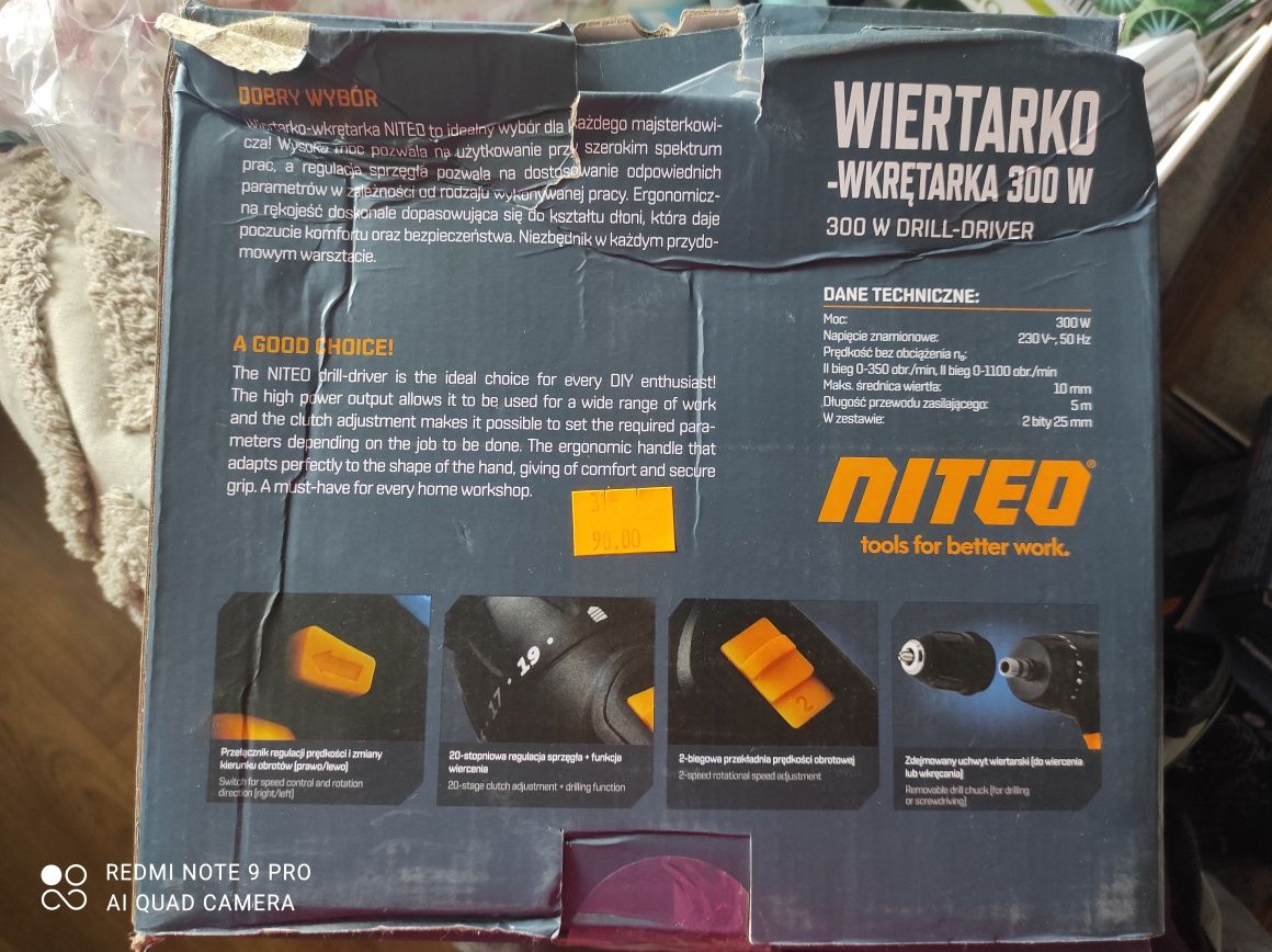 Wiertarko-wkretarka Niteo
