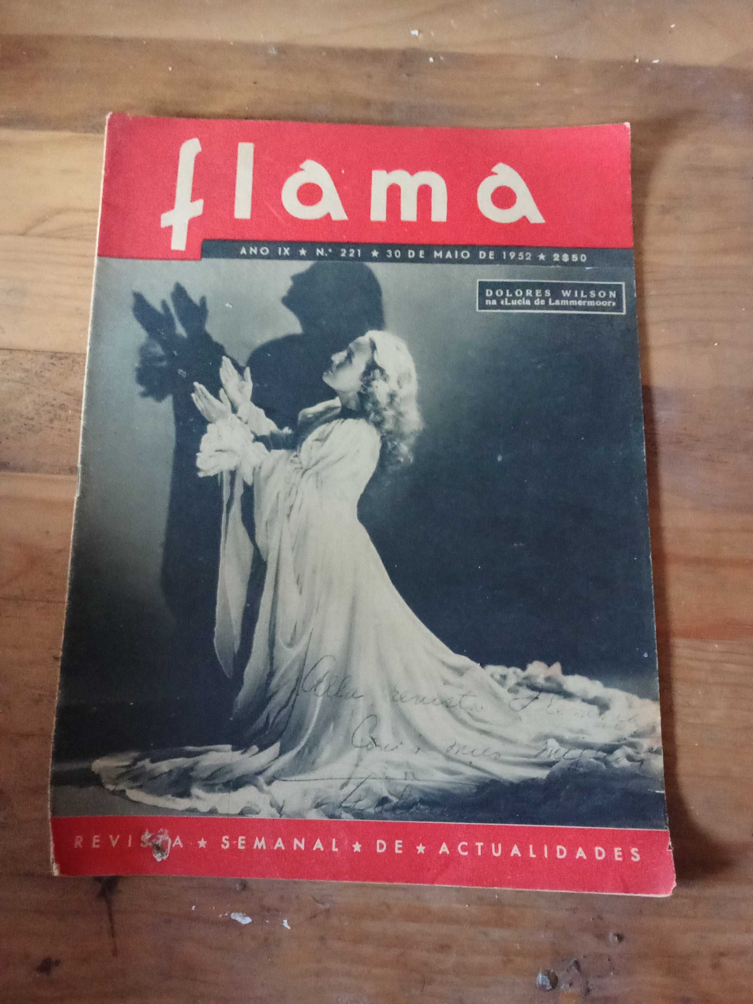 Revista Flama de actualidades da epoca