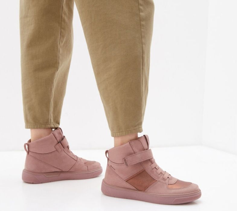 Снікерси хайтопи черевики весна осінь Ecco Gore-Tex хайтопы 38р