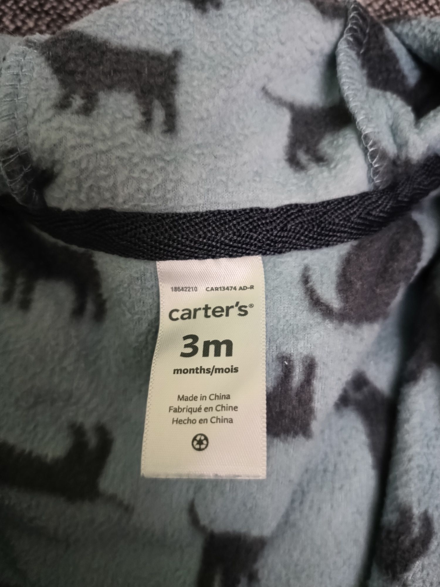 Флисовый человечек Carters на 3мес