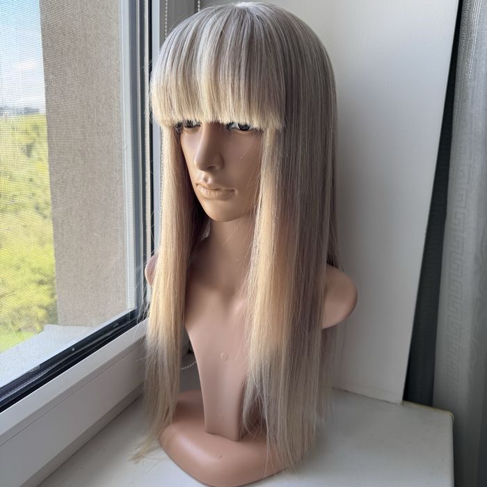 Натуральная полная система "парик" с имитацией кожи головы б/у