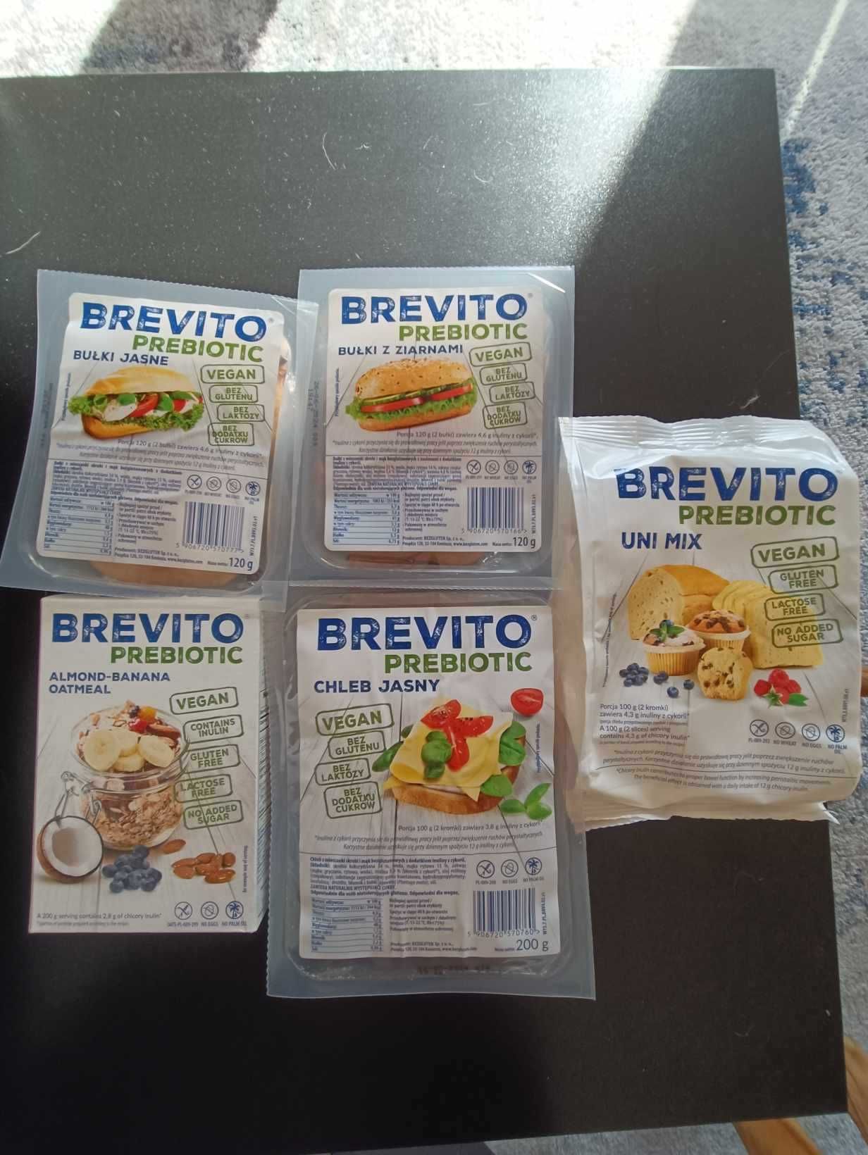 Zestaw produktów Brevito Prebiotic Bezgluten