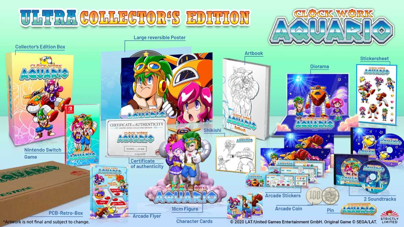 Clockwork Aquario + Wonder Boy Asha in Monster World Edycje kolekcj.