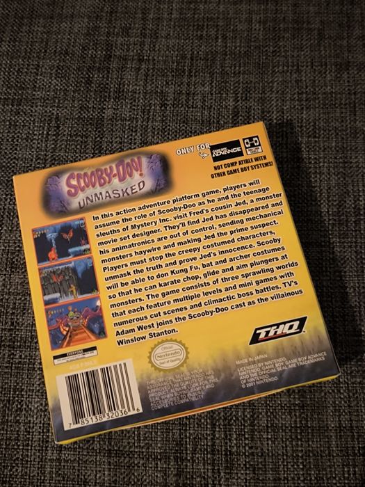 Scooby Doo Unmasked Nintendo Gameboy Advance