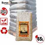 Zrębki Wędzarnicze Super Smoke ŚLIWA KL-10 (9-12mm) Large 65 Litrów