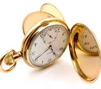Oryginalny zegarek kieszonkowy Rolex złocony kryty - wyjątkowy