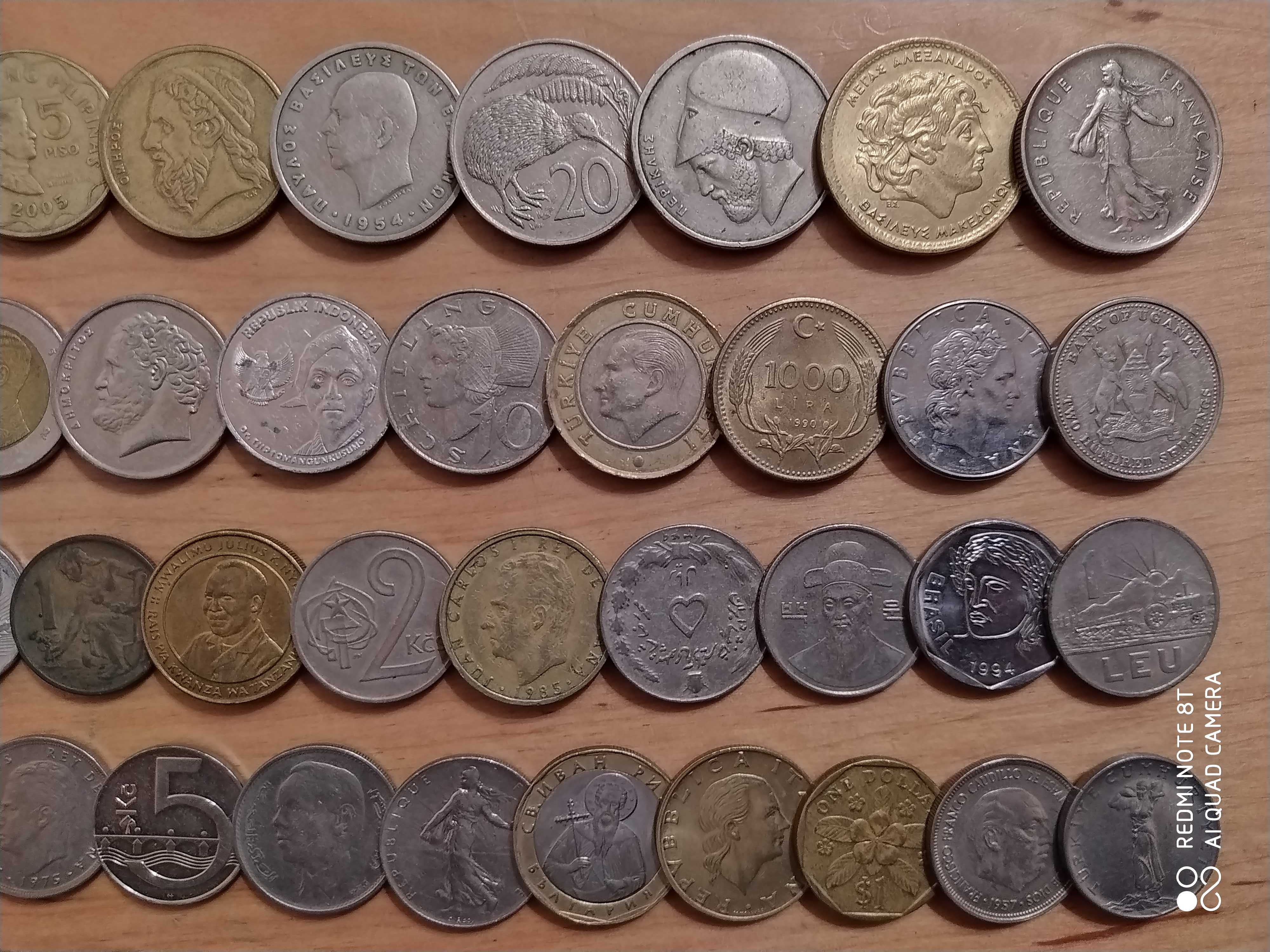 Монети світу 100 шт без повторів всі континенти №8
