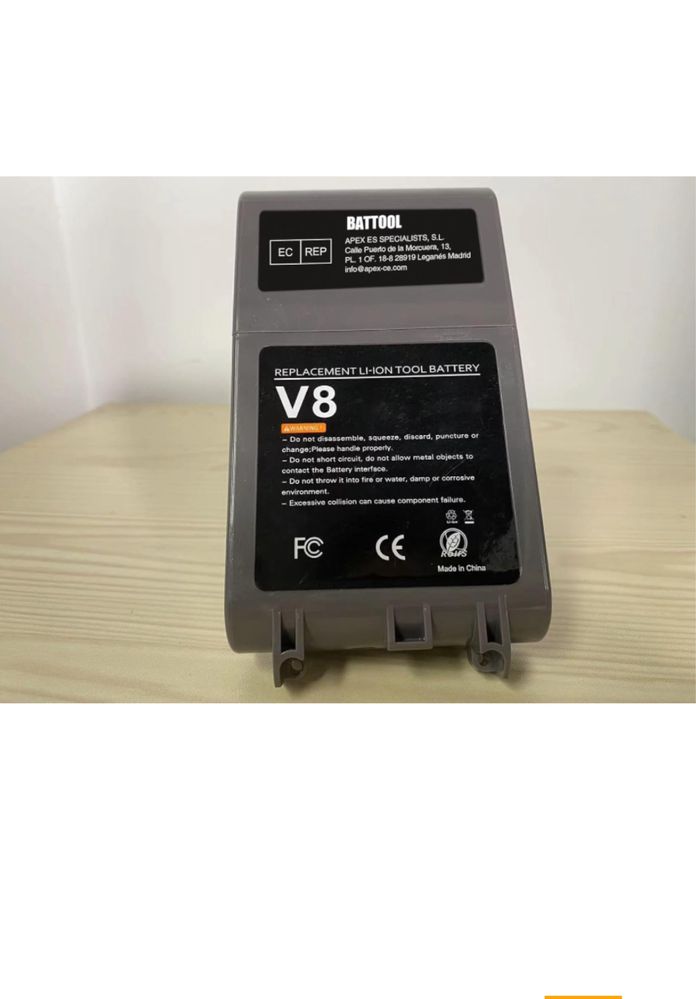 21,6 V 6000 mAh akumulator  do Dyson V8
