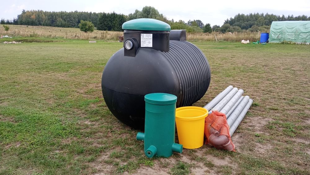 Przydomowa oczyszczalnia ścieków 3m3 z drenażem, eko szambo 3m3