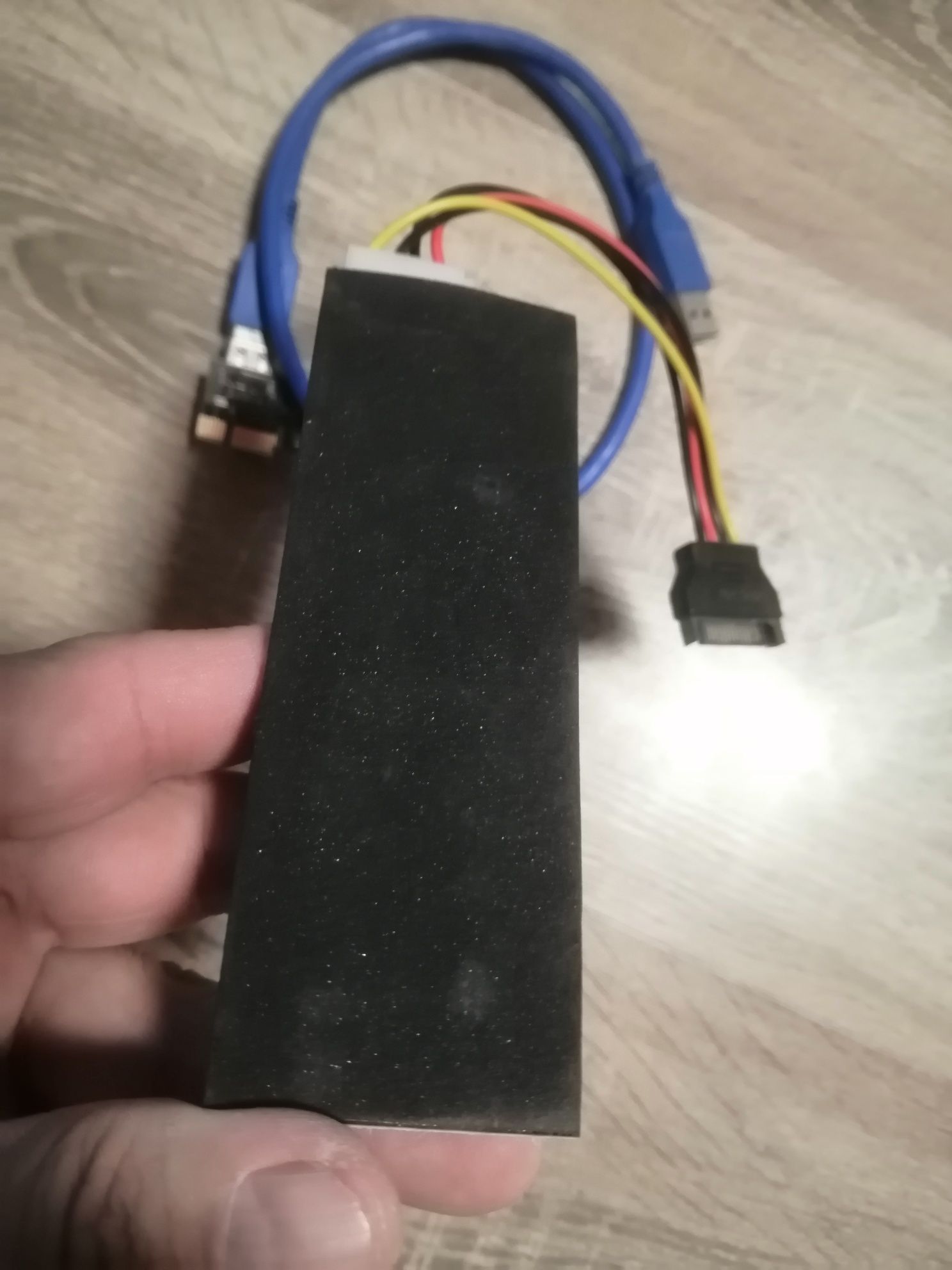 Адаптер-райзер  Dynamode PCI-E x1 to 16x, 60 см USB 3.0 Cable SATA