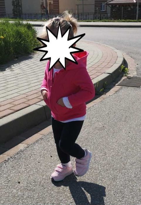 Zestaw 3 szt. bluz z kapturem 6-9m (68 - 74 cm) dziewczęce.