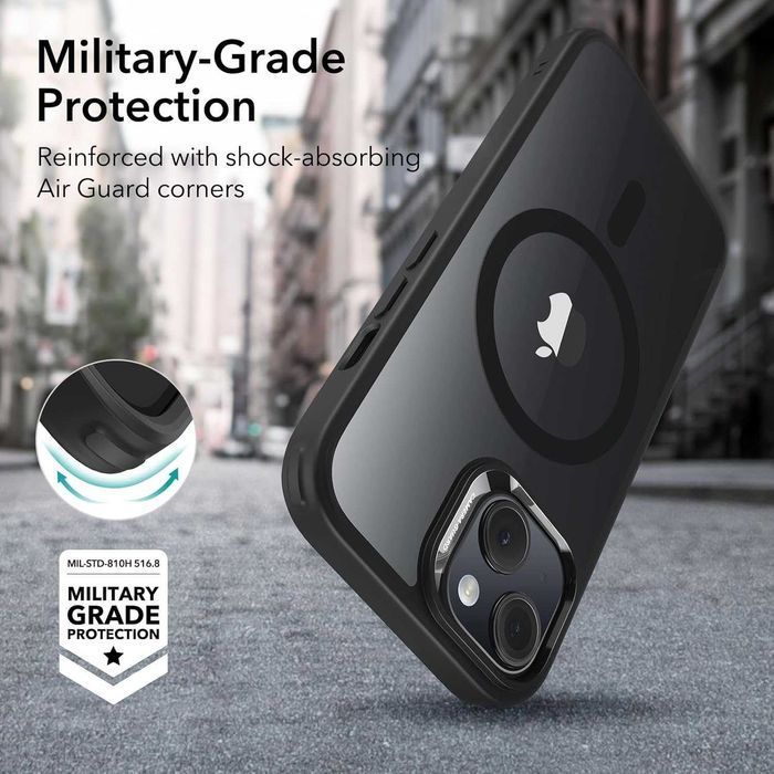 ESR Protective Phone Case etui do iPhone 15 Plus MagSafe pół matowe