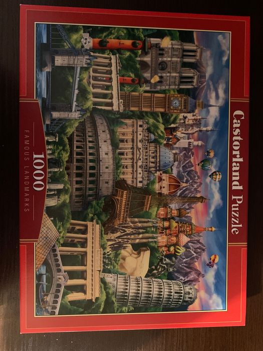 Продам пазлы Castorland 1000 деталей б/у
