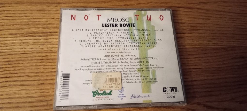 Lester Bowie Miłość okazja CD unikat dla kolekcjonera