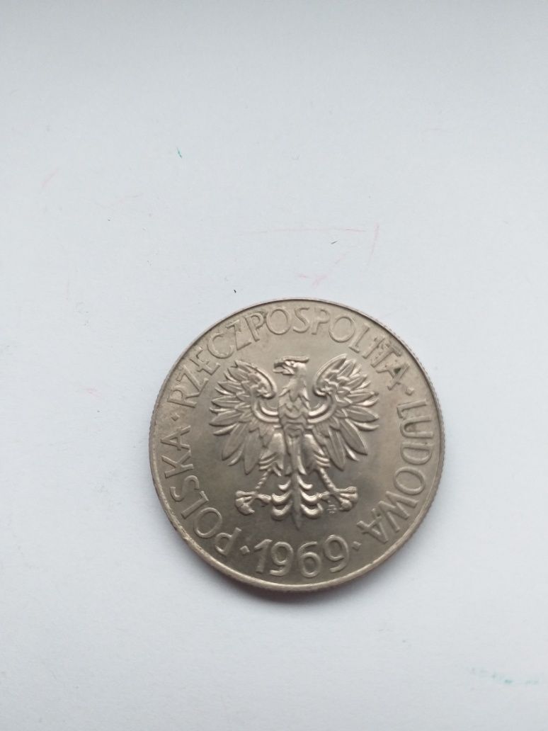 Moneta 10zl Kościuszko 1969r ze znakiem