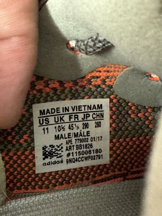 Розмір 45 28.5 см Чоловічі кросівки Adidas Yeezy Boost 350 V2 Beluga