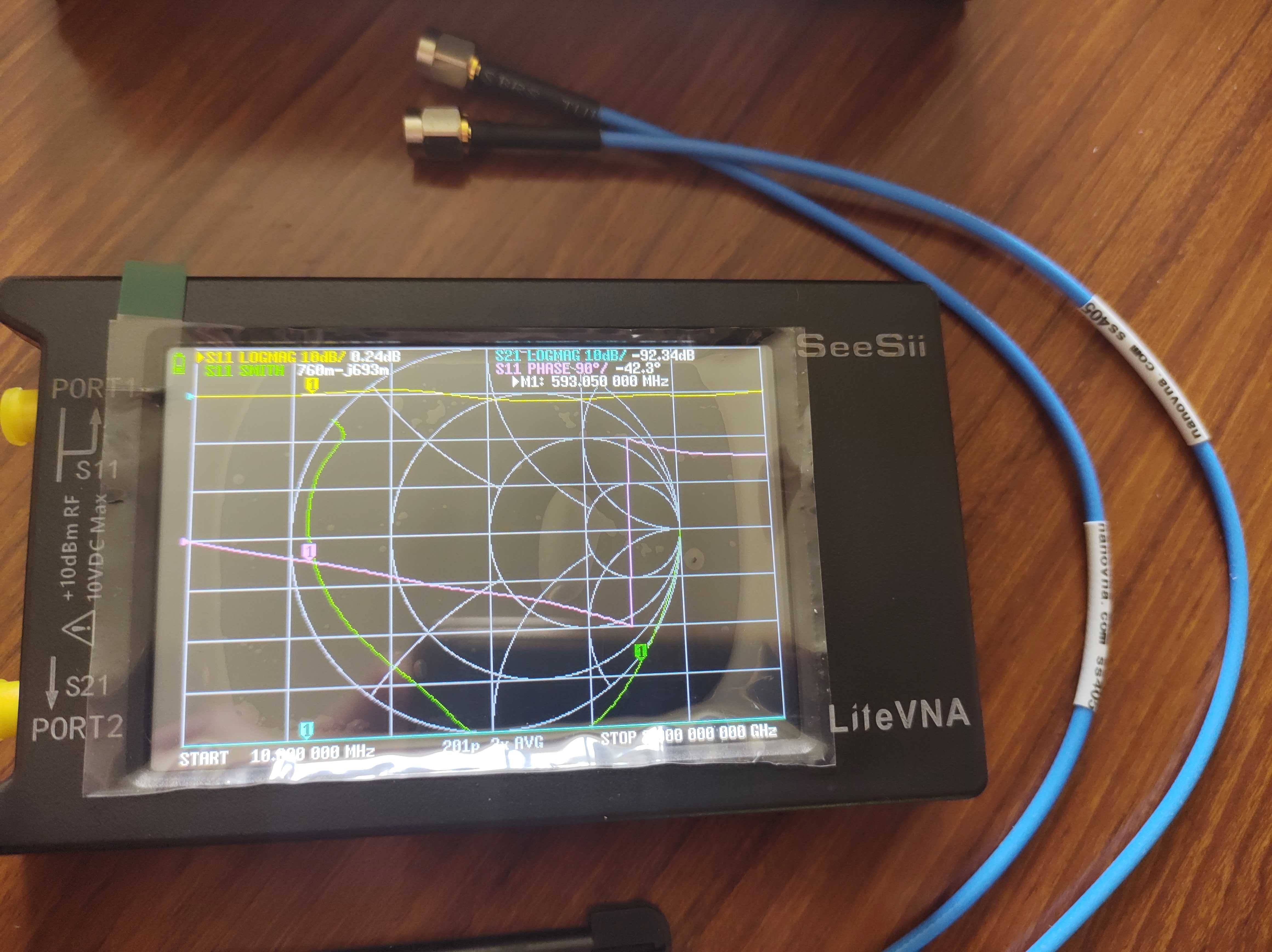 векторний аналізатор високочастотний Lite VNA 64 1МГц- 6,3 ГГц,