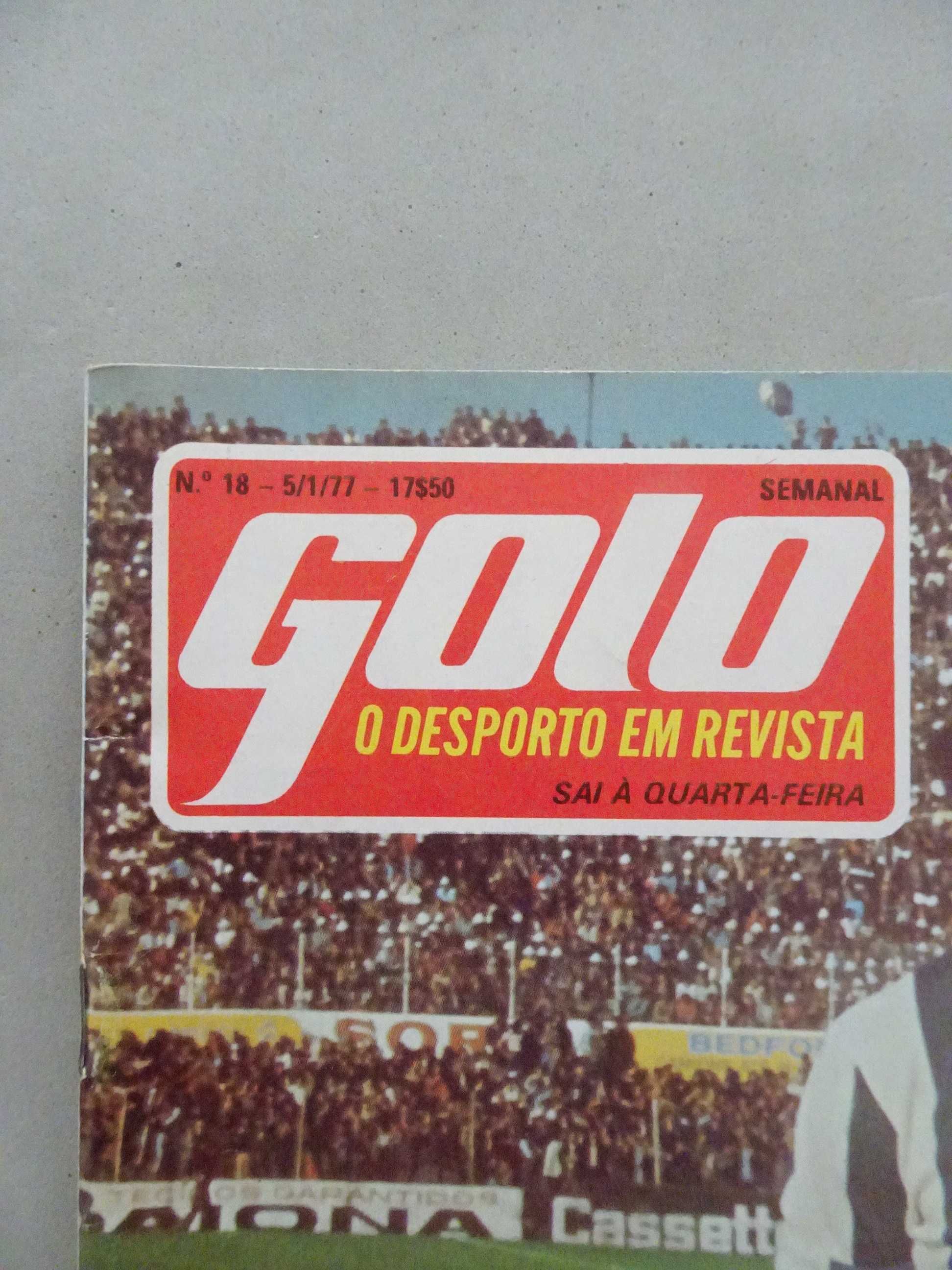 Antiga revista golo nº18 com poster e cromos