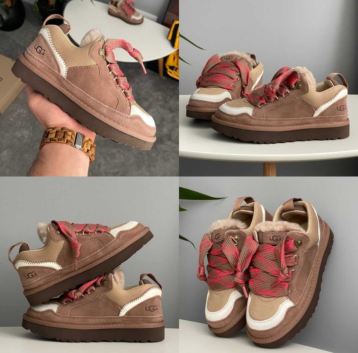 Женские ботинки UGG Lowmel Sneaker Rocky Oak 36-41 Натур Замша! Купить
