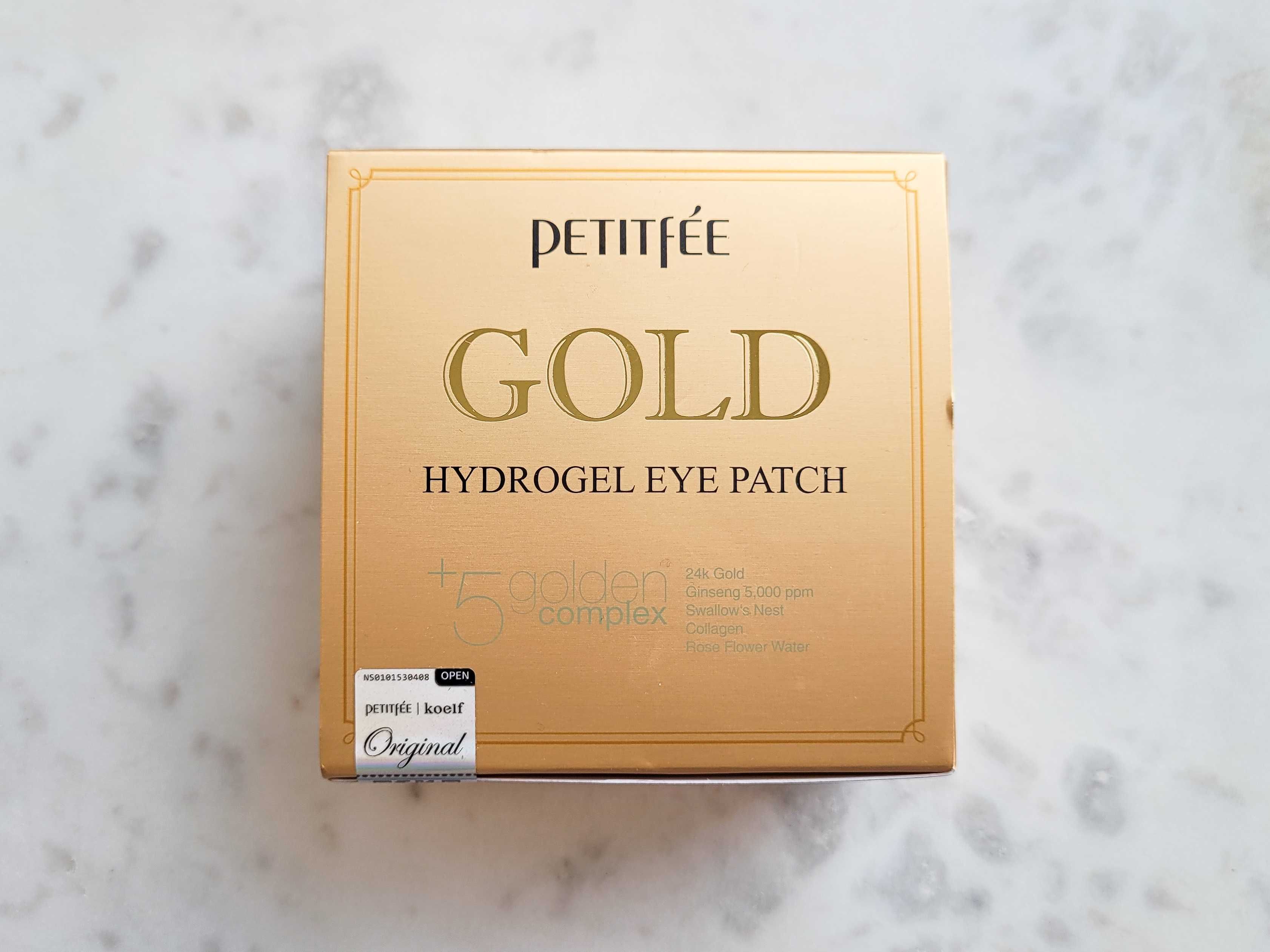 Petitfee, Gold Hydrogel Eye Patch, Hydrożelowe płatki pod oczy, 60 szt