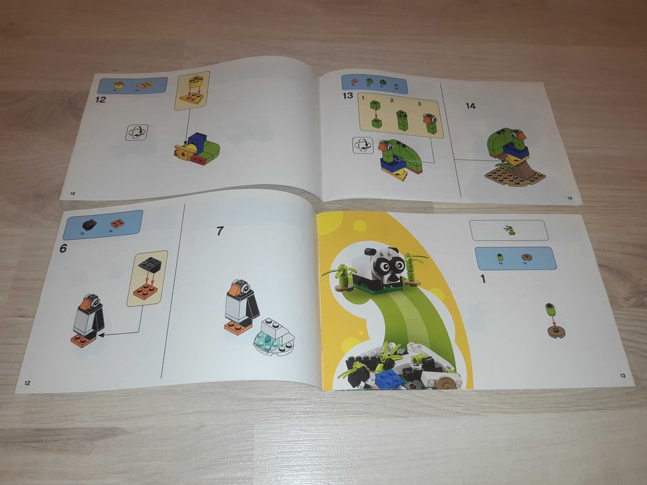 Puste pudełko Lego Classic po 11011 Bricks and Animals + instrukcja