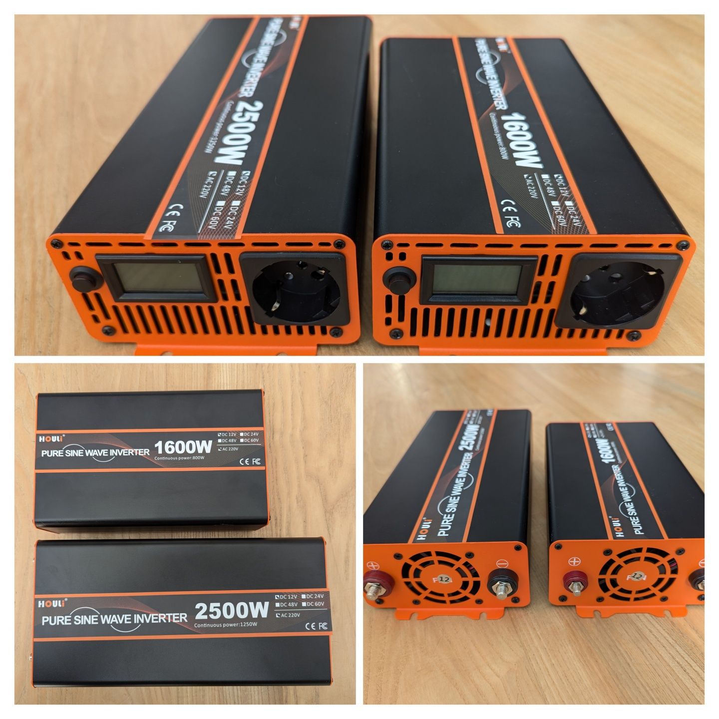 Інвертор 12-220v HOULI 2500w чистий синус
