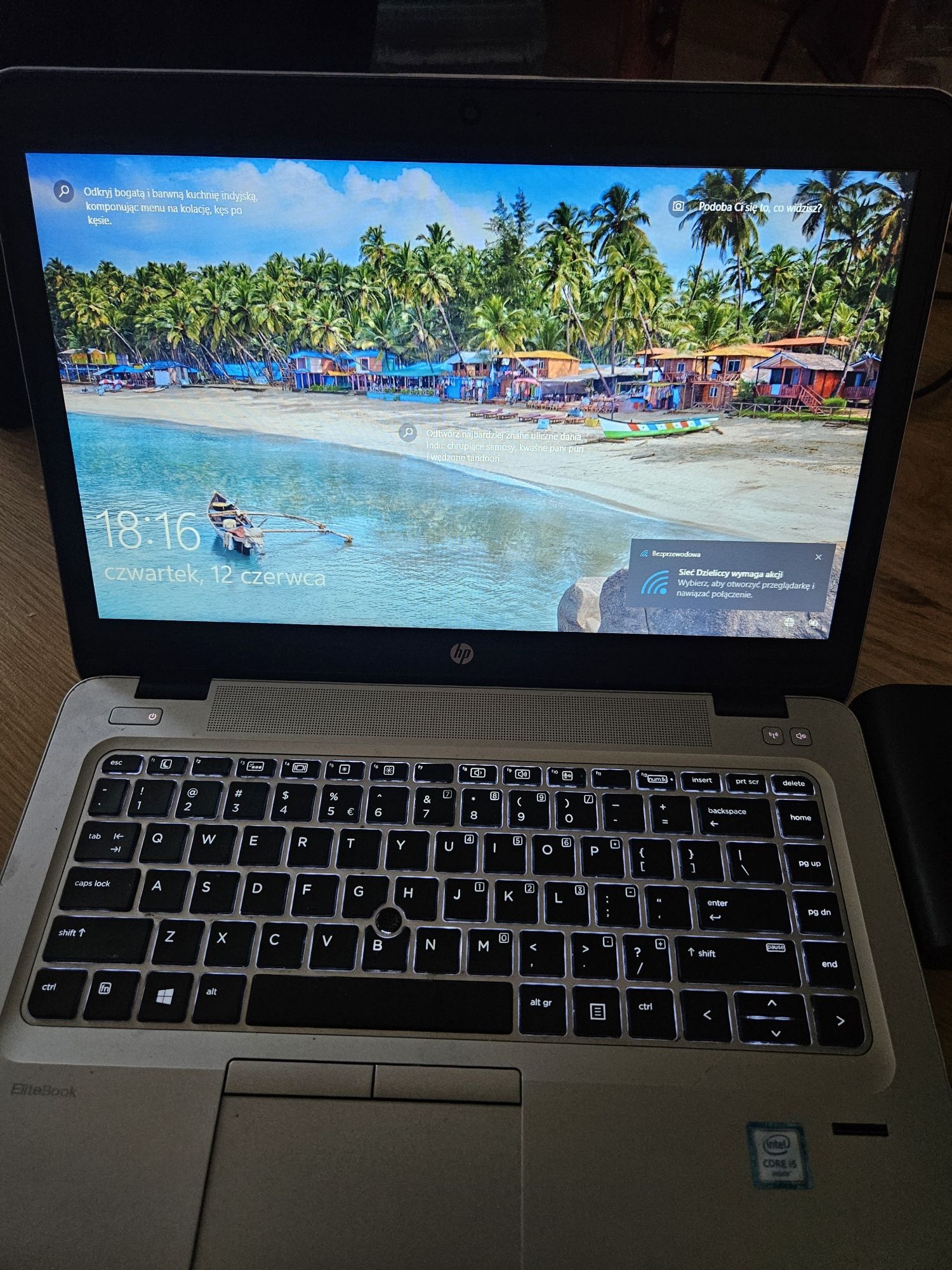 Laptop HP elite book 840 G3 stacja dokująca i5 16GB ram 500 GB windows
