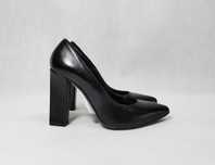 Czółenka skórzane 36 w szpic buty na obcasie MAI PIU  23,4 cm BD0119