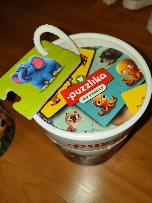 Лот пазли Puzzlika набір 4 коробки картонные dodo пазліка поїзд