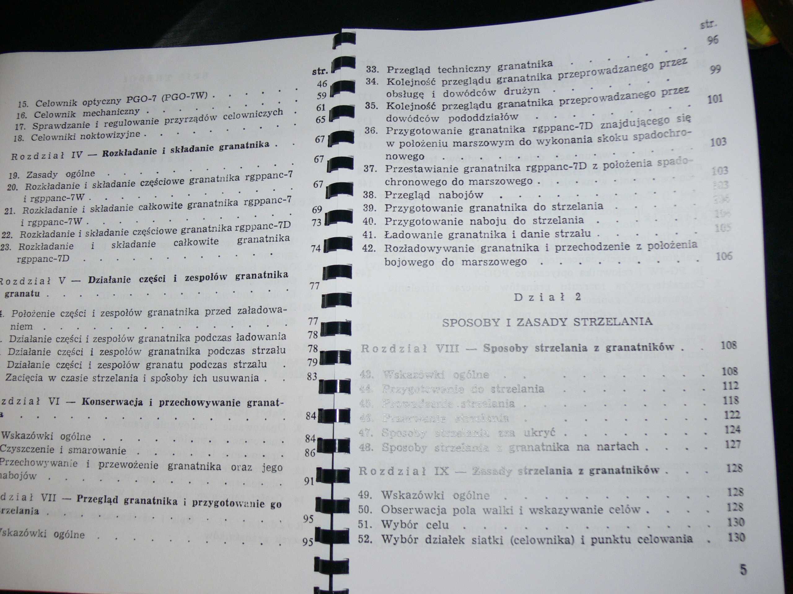 Instrukcja obsługi RPG-7 i pochodne z 1985