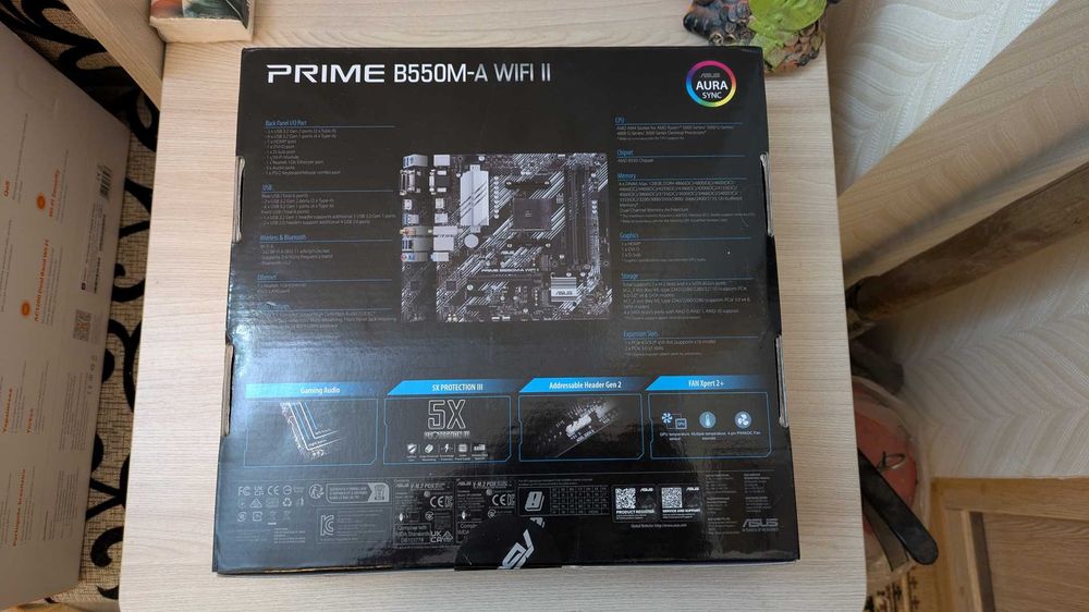Материнська плата Asus PRIME B550M-A WIFI II (sAM4, AMD B550)