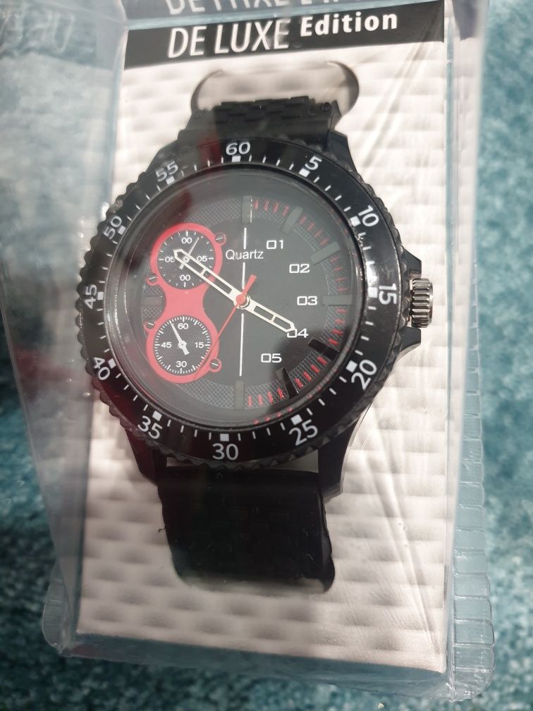 Zegarek Quartz czarny prezent