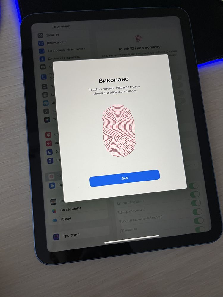 Новий Apple Ipad 10,9 10 gen 64gb Wi Fi Blue планшет