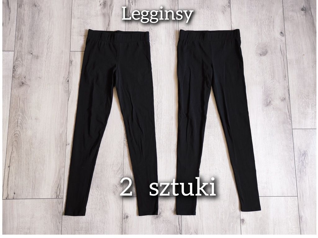2 sztuki - legginsy / getry damskie - jak nowe!  rozmiar S/M