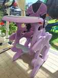 Caretero Primus krzesełko + stolik do karmienia fiolet purple