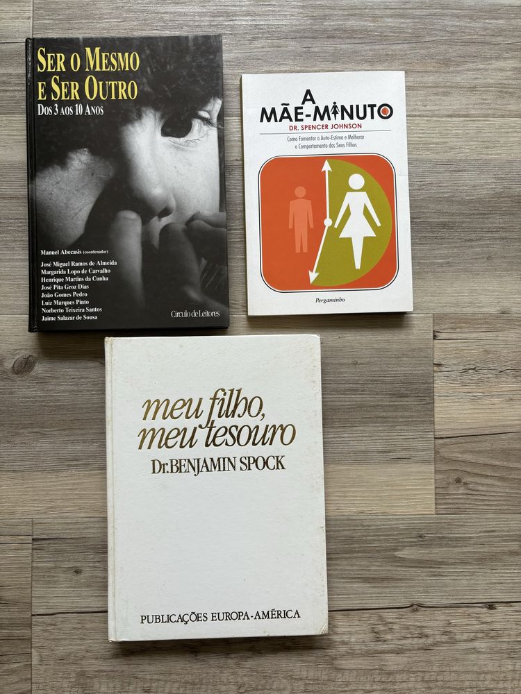 Lote 3 livros Classicos da Educação e Pediatria