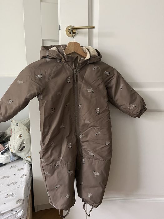 Kombinezon zimowy H&M rozmiar 92 w pieski