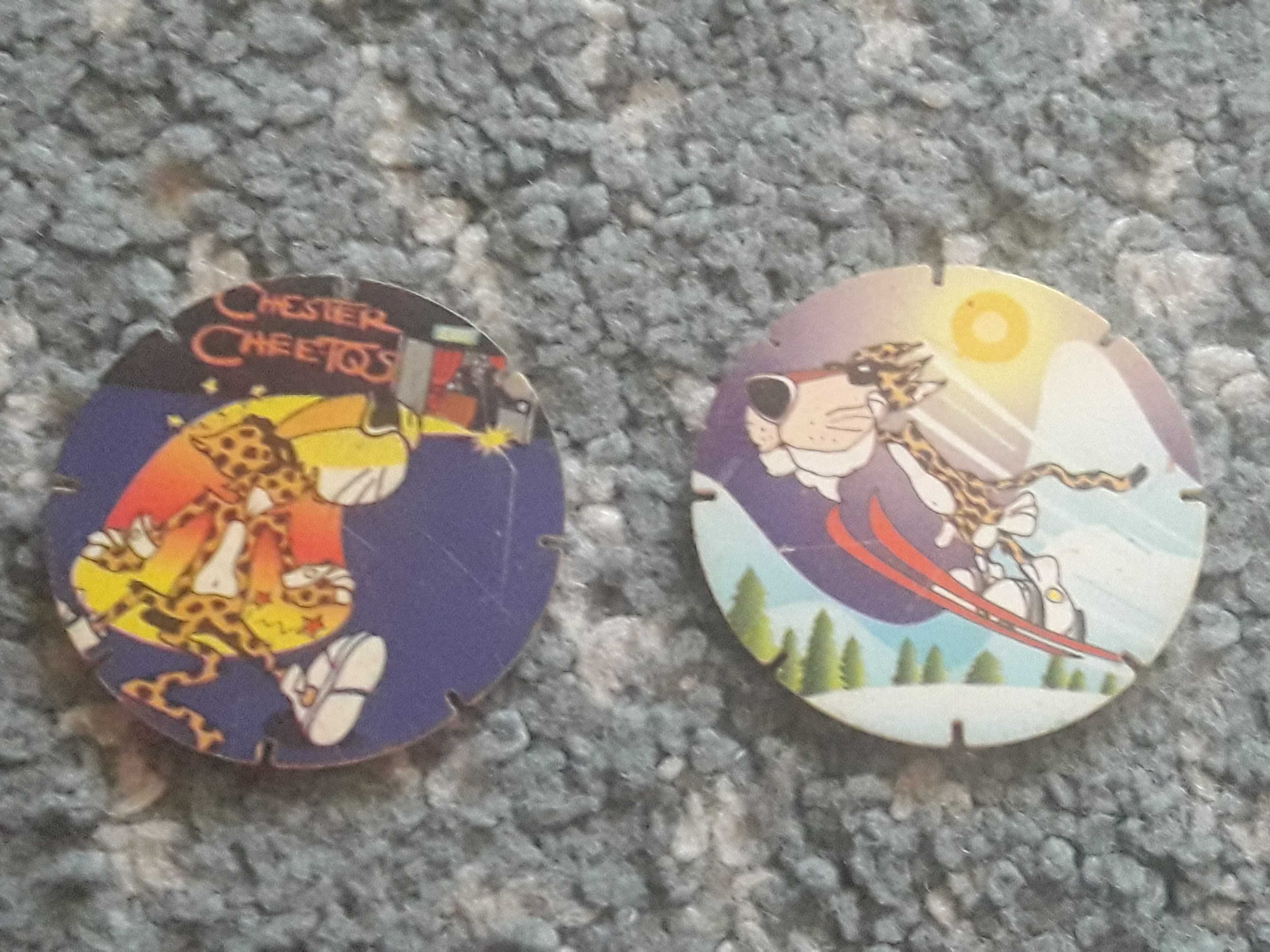 2 Tazos cheetos sem embalagem original