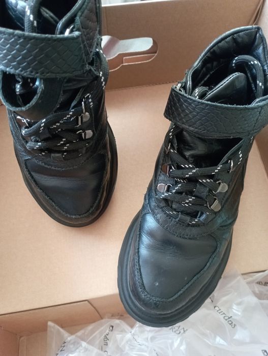 Черевики Alian Curdas 39 термо, шкіра, вставки матовий пітон