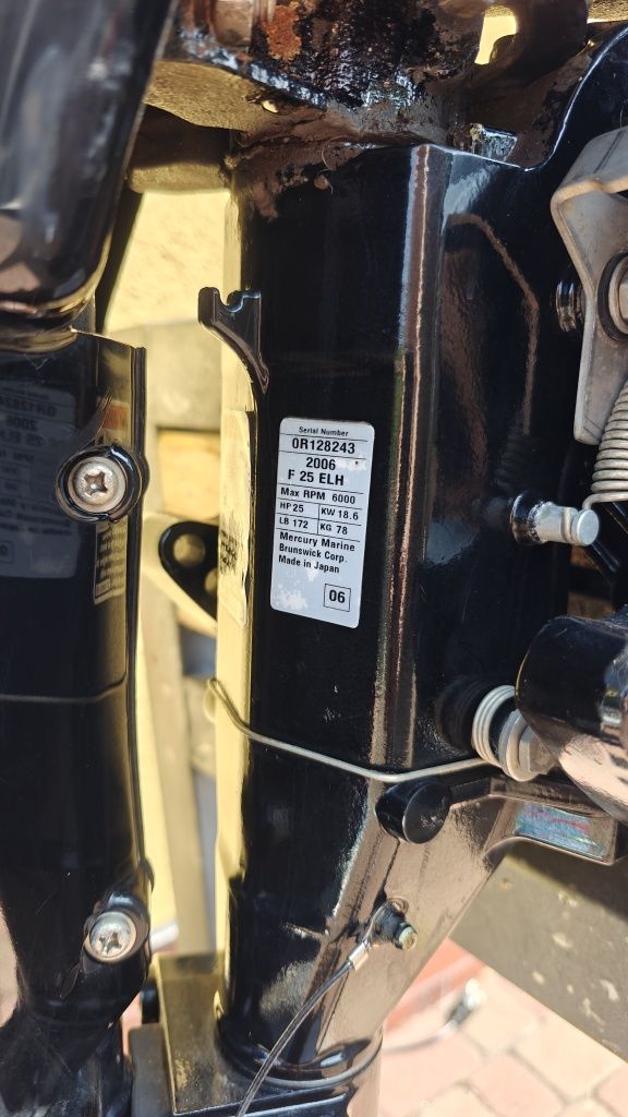 Mercury 25 L 2006r silnik zaburtowy