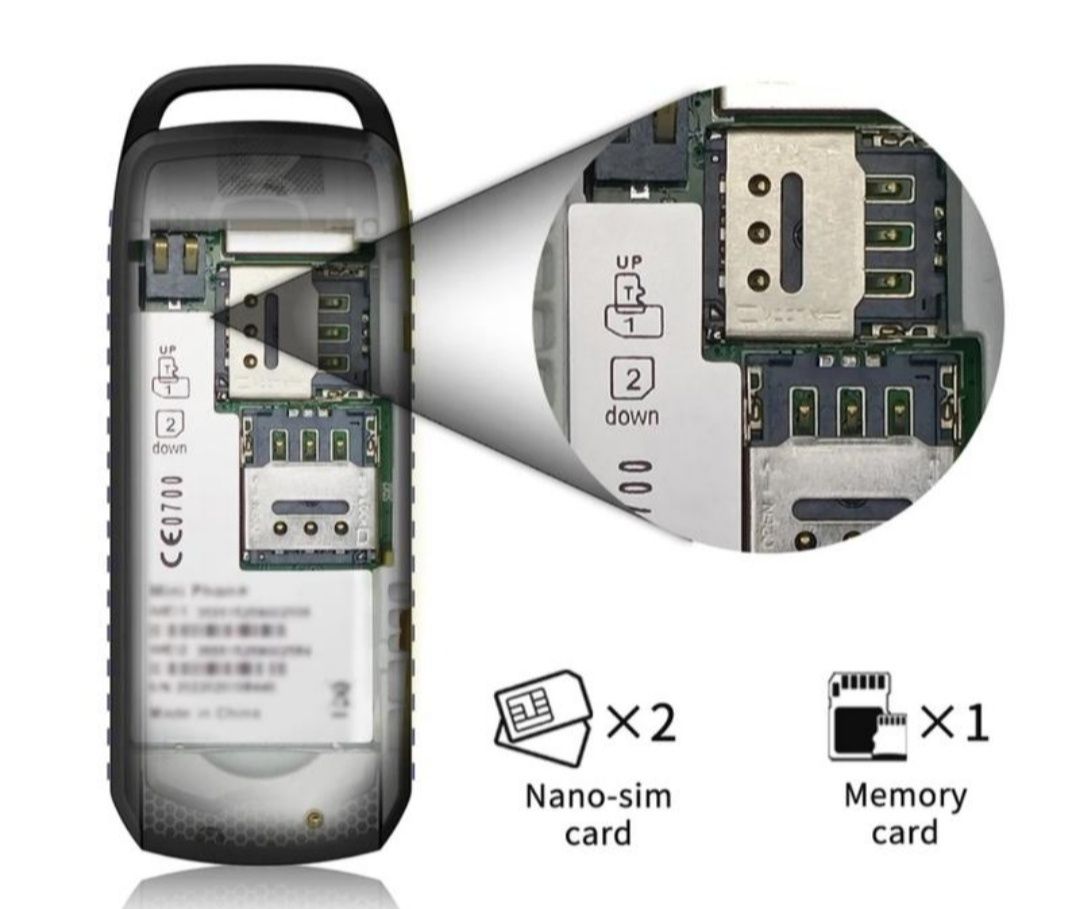 Mini phone SERVO B25. Міні кнопочний телефон