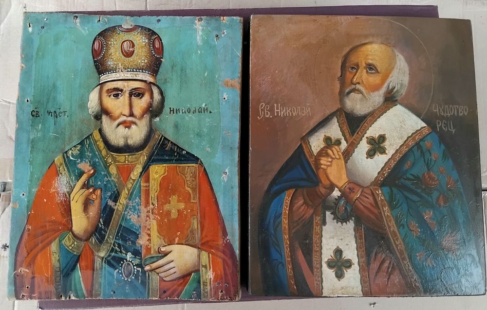 Икона 'Св. Николай' (дерево,масло.)