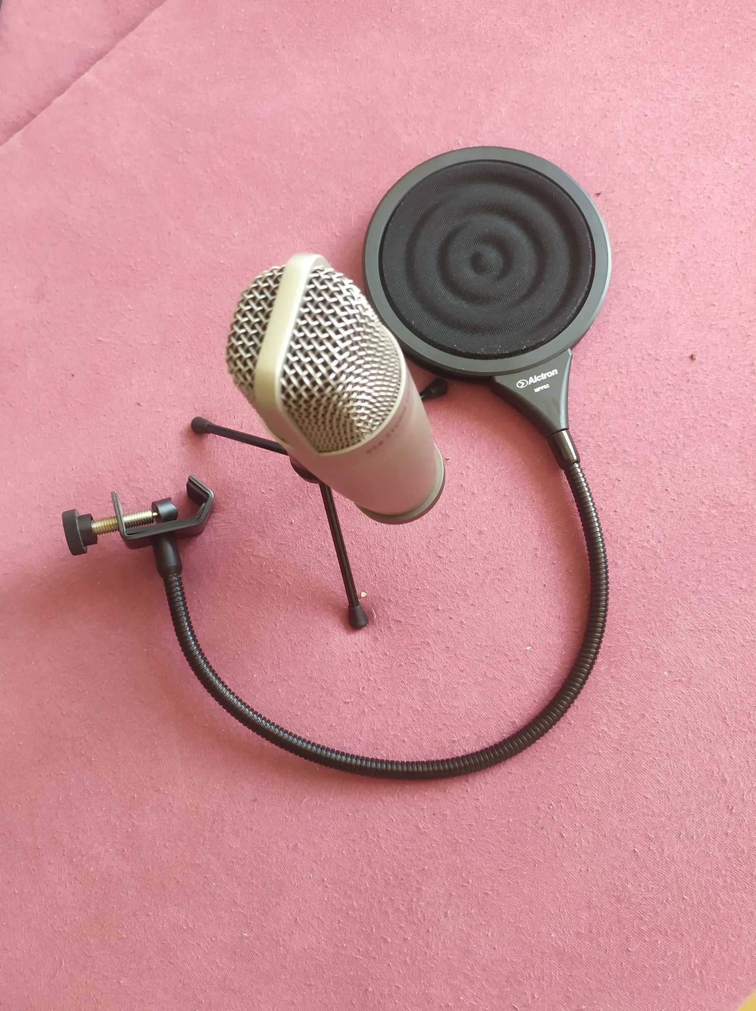 Mikrofon Samson C0IU PRO + Pop Filter Alctron MPF02