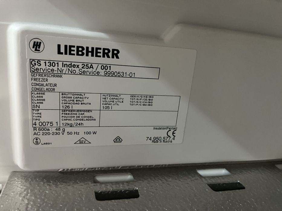Zamrażarka Liebherr 85cm |12msc |Dobry stan |Dowóz